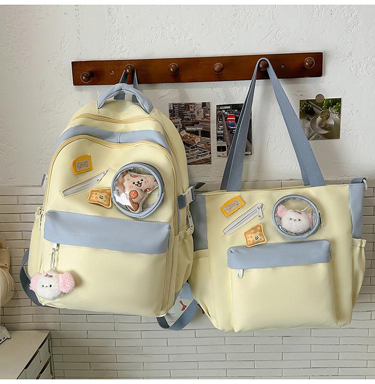 School bag high value fresh and sweet ins make-up bag handbag high school students large capacity