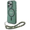 Etui do iPhone 16 Pro Max MagSafe Błyszczące z Paskiem Perłowym Guess