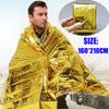 Emergency Blanket Field Survival Rescue Curtain Outdoor Life-saving Silver Plus Gloden Travel Tools