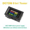 AEE4-DC720 30V Digital Power Energy Voltmeter Ammeter Voltage Wattmeter Temperature Meter 9 In1