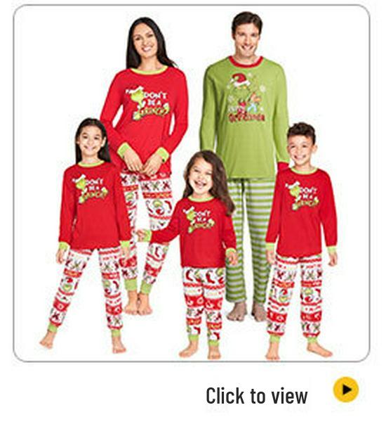 2025 Family Deer Print Cotton Plaid Set - Autumn/Winter Christmas Outfit