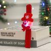 Creative Christmas Children's Gift Glowing Santa Claus Snowman Pat Circle Bracelet Christmas Gift Snap Circle