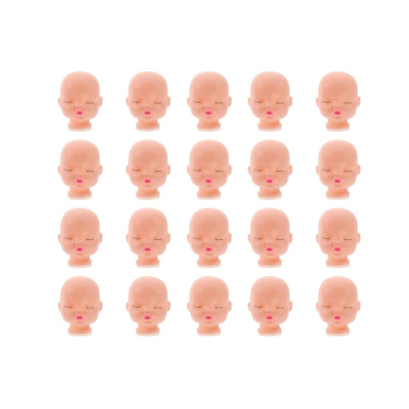 

20Pcs Doll Head Replacement For Artists And Children Easy Decoration Mannequin Heads For Figure Doll Accessory 1