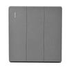 None Button Switch Switches Flame Frameless Gray PC PC Material Push Rocker Switch Switch Wall Light 1/2/3 Gang