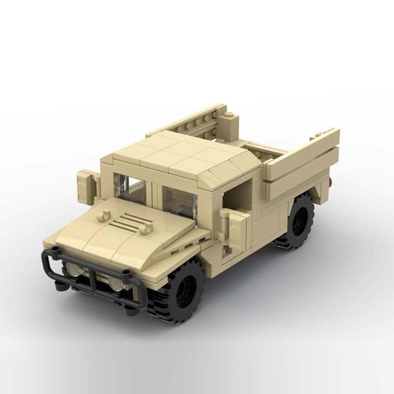 MOC Building Blocks US Military M1114 Hummer Model M1025 Off road Armored Vehicle M998 Assembly Brick Toy Gifts M998