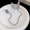 New Elegant Butterfly Pearl Tassel Brooch Pin for Women Lapel Pins Suit Badge Wedding Party Fashion Jewelry Accessories