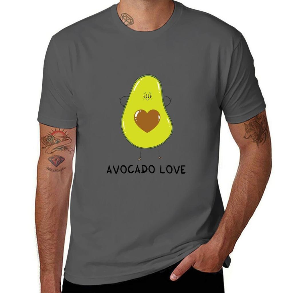 Avocado Love Tshirt Casual Minimalist Short Sleeve Top