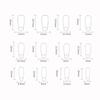 24 Pieces Elegant Checkered Patterned Press on Nail With Delicate Bowknots False Nail Suitable For Fashion Ladies