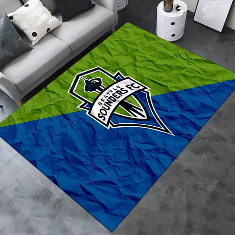 Seattle Sounders FC Carpet Rug for Living Room Bedroom Home Sofa Decoration,Kids play Non-slip Floor Mat