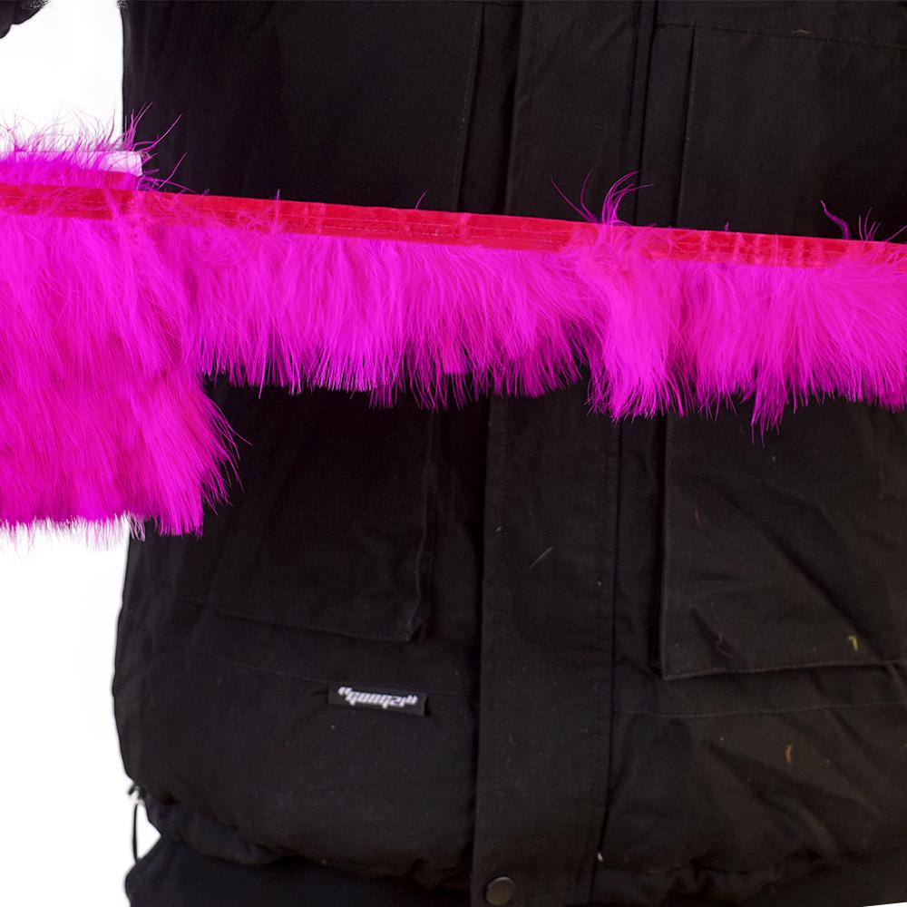 1Meter Fluffy Red Marabou Feather Trim Turkey Feathers For Crafts Ribbon Width 6-8" Turkey Plumes Fringe Diy Wedding Decoration