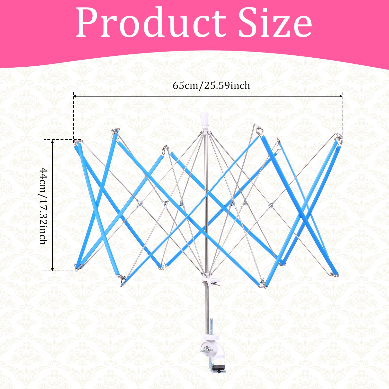

Wool Winder Holder Umbrella Brace Yarn Skein Twisters Portable Hand Operated Convenient Multi-function Sewing Skein Winder Tool