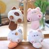 Adorable Plush Cat Keychain Soft Stuffed Animal Bag Charm Cute Cat Doll For Gifts