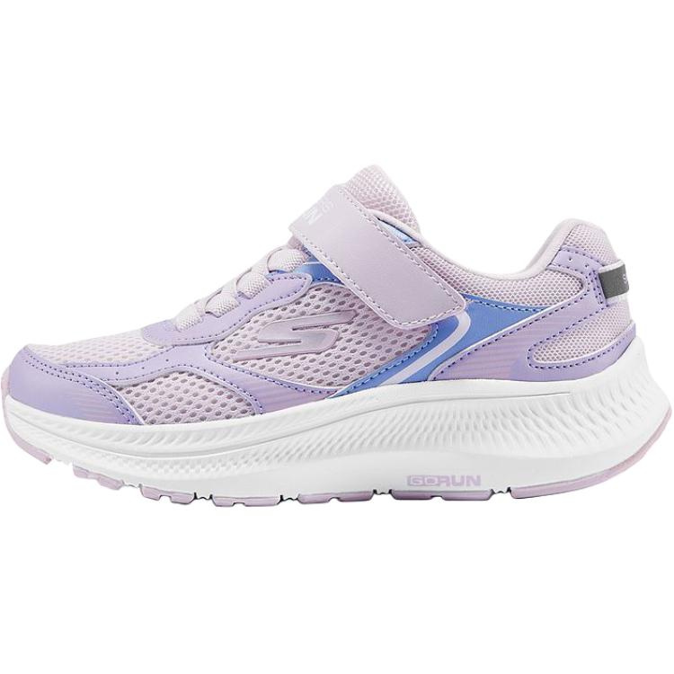Skechers Girls Velcro Breathable Fashion Lightweight Shock Absorbing Versatile Comfortable Soft Sneakers Kids sneakers Purple 303963L-LAV 27.5