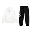 Li-Ning Fleece Lined Thick Letter Print Fashion Trendy Comfortable Versatile Hooded Pullover Casual Sports Suit Unisex suit YWDV375-1+YKLVBA3-1