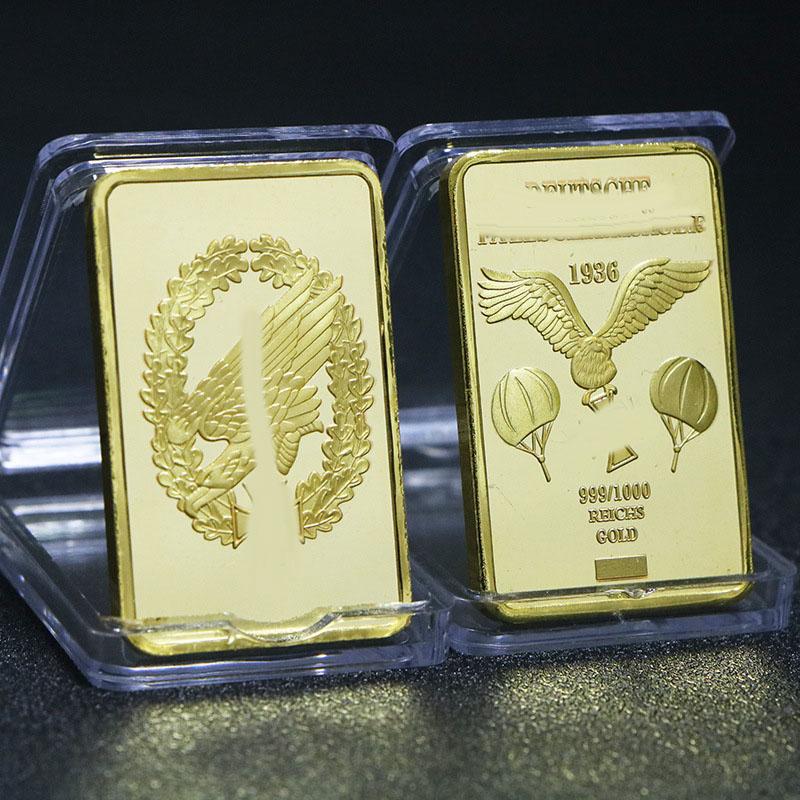 European USA Euro Gold Bar Fine Gold Commemorative Bullion Bar Collection