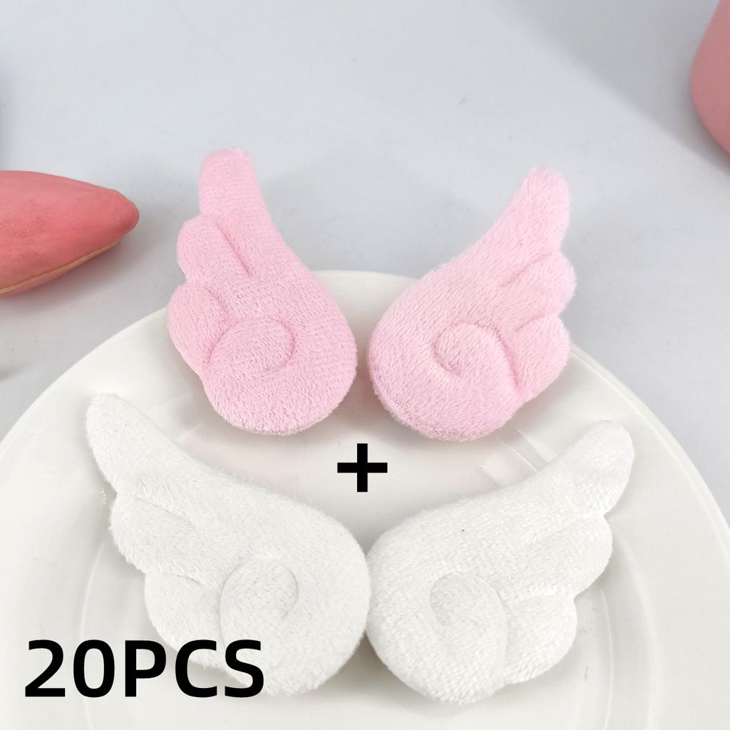 2 Stück/20 Stück 5cm Engelsflügel Super Süße Engelsflügel Plüsch Haarnadel Mädchen Haarspange Accessoires Haarspangen Haargreifer Kopfschmuck