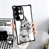 Sugoi Senpai Waifu Kawaii Anime Girl Plating Phone Case For Samsung Galaxy S24 S25 FE S26 Edge S23 Ultra S22 S21 Plus S20 Anti-F