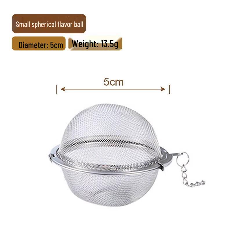 

304 Stainless Steel Mesh Infuser Ball for Tea, Soup, and Spice. Perfect for Braising, Seasoning, and Stock Pot Use. Large Filter Design.