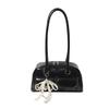 Bags niche high-end underarm bags women's oily leather new retro pillow bags trendy shoulder bags