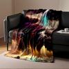 Vibrant Abstract Cloudscape Design Blanket Flannel Blanket for Bedroom, Living Room, Sofa, and Nap Sofas.