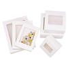 6 Stück Geschenkboxen aus Kraftpapier mit Fenster für Hochzeitsgeschenke, Kekse, Süßigkeiten, Weihnachtsgeschenkverpackungen, Geburtstagsparty-Dekoration