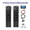 100W Flexible Solar Panel & Controller Kit - 2pcs Photovoltaic System Set