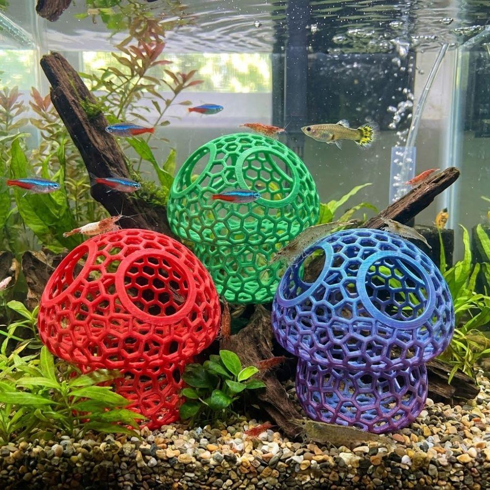 Hollow Out Aquarium Cave Shelter 3D Printed Shrimp Hiding Place Resting Place
