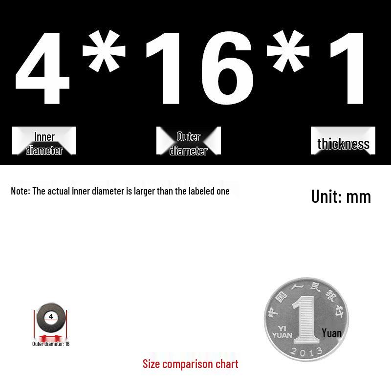 Galvanized Metal Flat Washer - Thin, Thickened, Enlarged Edge, Round, Sizes M3 to M10