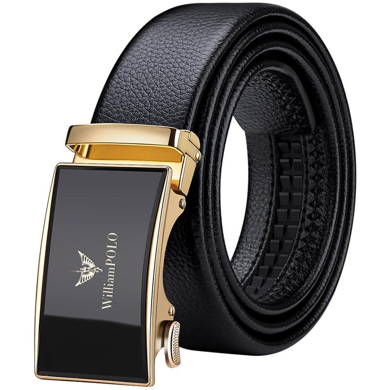 

Мужской ремень высокого класса из натуральной кожи Emperor Paul: Деловой ремень из коровьей кожи высшего слоя 125 cm