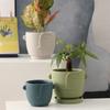 Creative Abstract Face Head Ceramic Flower Pot Home Plant Flower Pot Vase Irregular Portrait Flower Pot Crafts Home Decoration
