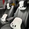 Car Headrest Neck Pillow Waist Rest Cute Plush Dog Backrest In the Car Lumbar Support Protector Cushion Auto Travel Accessories