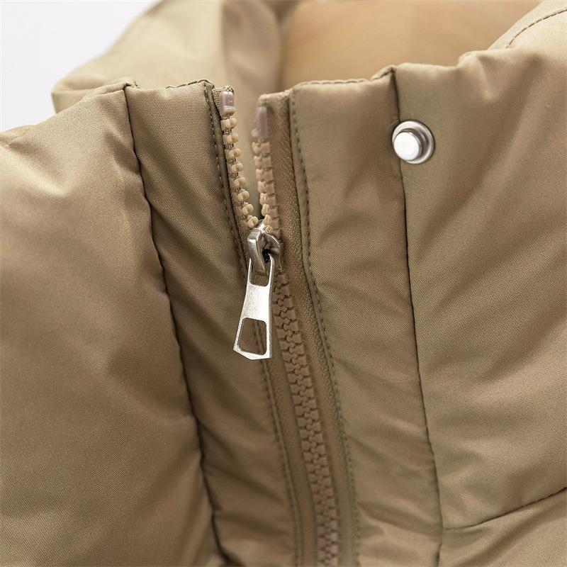 Bavlněná vesta dámská stojáček zahuštěná volná krátká malý voňavý vítr bez rukávů bavlněná vesta kabát vlna