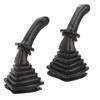 2 Stück 3-Knopf Bagger Joystick Griffe mit Staubschutzmanschette Ersatz für Doosan DH DX150 215 225 300 370-9C