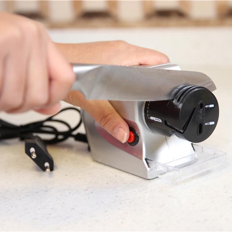 Electric Two-in-One Kitchen Knife Sharpener: Fully Automatic, Fast, Plug-in Power Whetstone