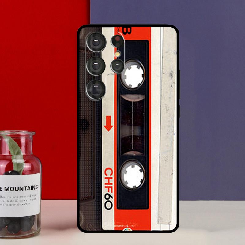 Retro Cassette Tape Vintage Funda Case For Samsung Galaxy S25 Ultra S9 S10 S20 S22 Plus S21 FE S23 S24 Ultra Phone Cover