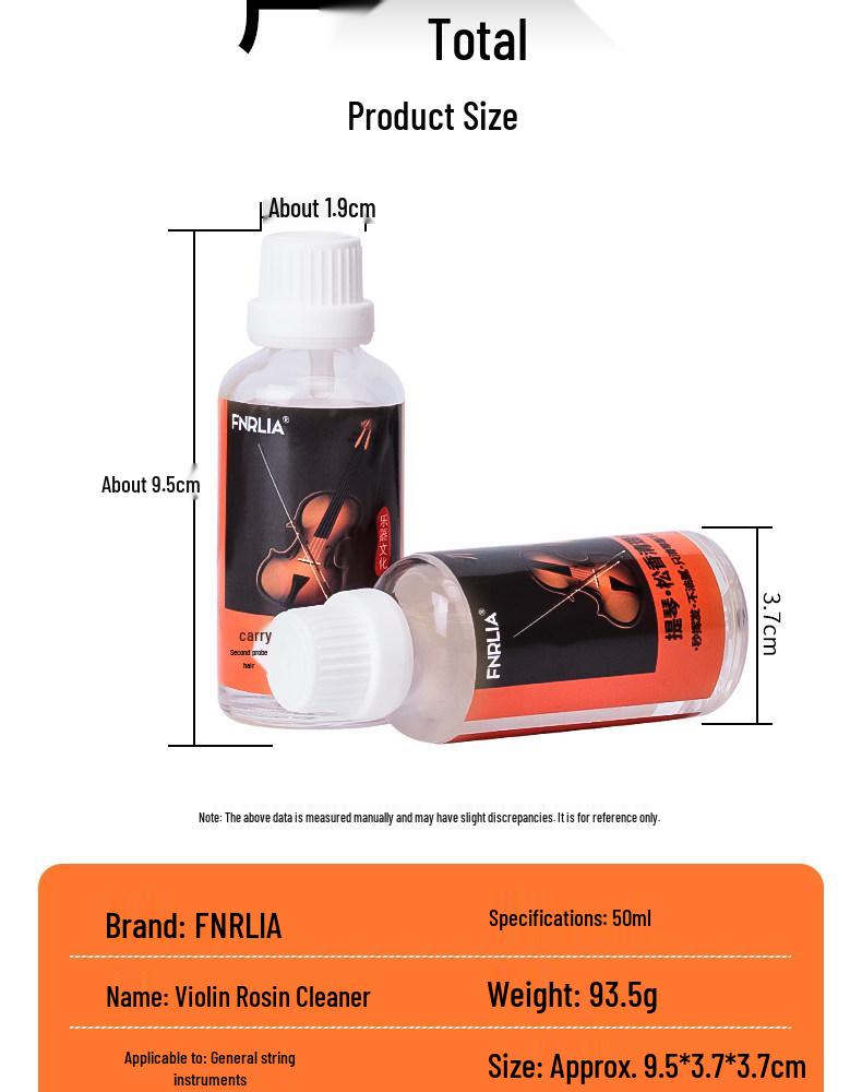 Universal String Instrument Rosin Cleaner and Remover