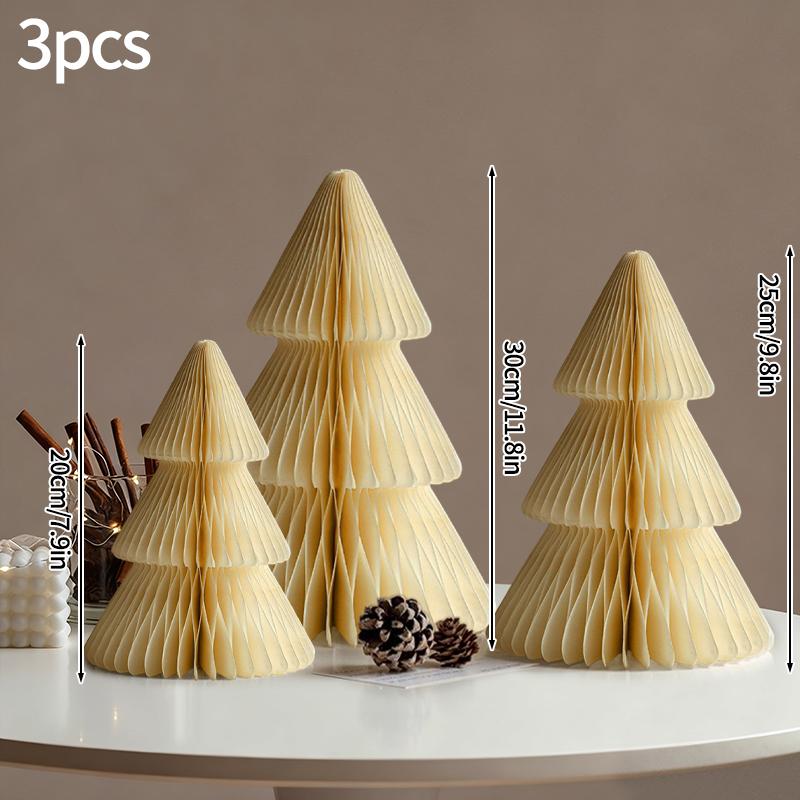 Christmas Decoration 3D Honeycomb Christmas Tree Ornament Home Decoration 2026 New Year Desk Decoration Christmas Supplies