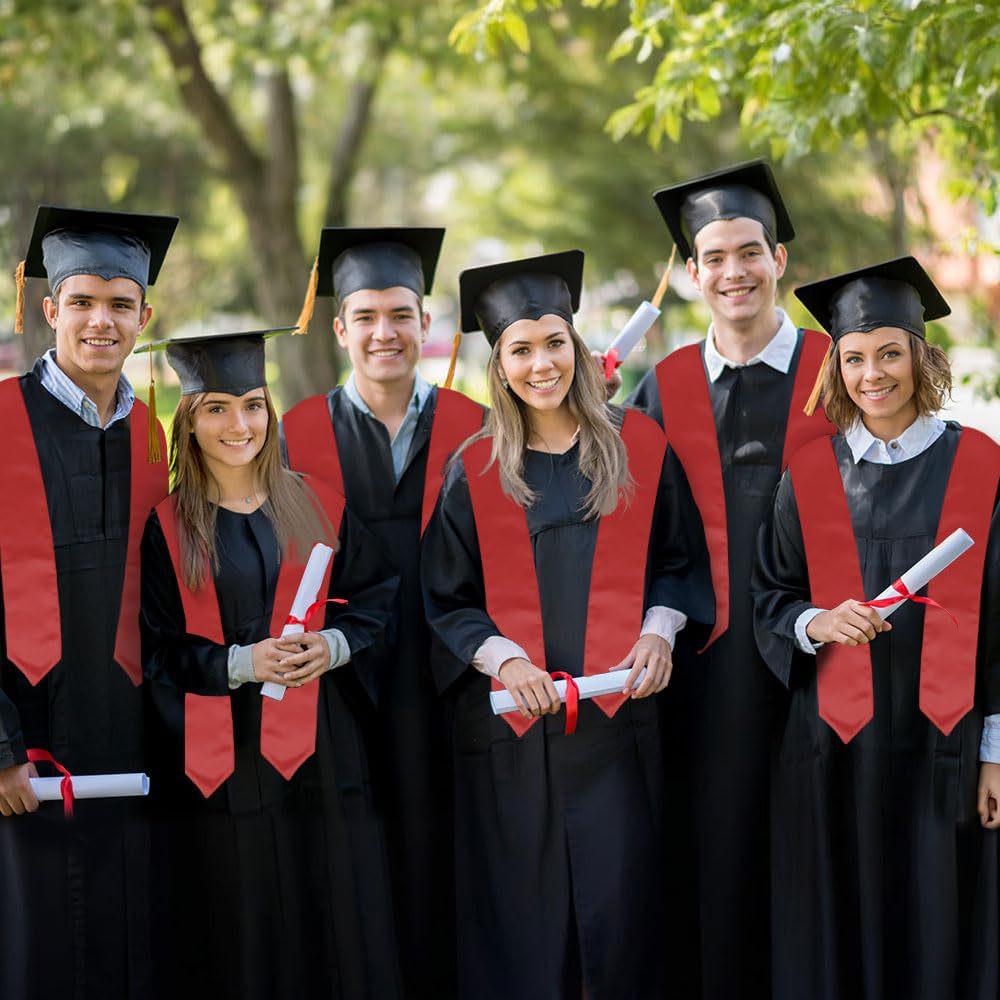 Graduation Satin Honor Sash with Logo - European & American Bachelor Gown Accessory