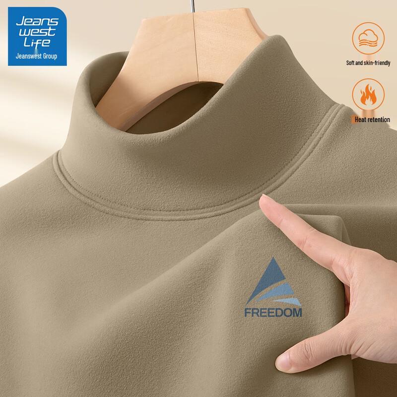 JEANSWEST LIFE Men's Thermal Fleece Lined Long Sleeve T-Shirt