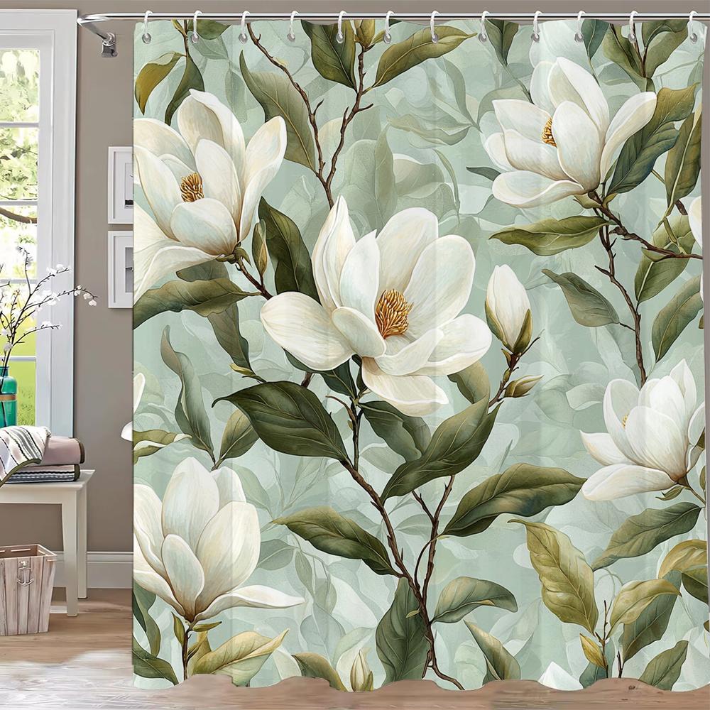 Modern Watercolor Flowers Bathroom Curtain Floral Shower Curtain Bohemian Home Bathroom Decor Polyester Shower Curtains