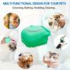 Silicone Pet Shampoo Brush With Shampoo Storage - Gentle Massage And Grooming Tool For Dogs And Cats