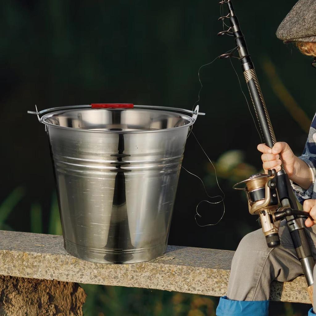 Ice Bucket Stainless Steel with Lid Beverage Tub Easily To Clean Pail Wine for