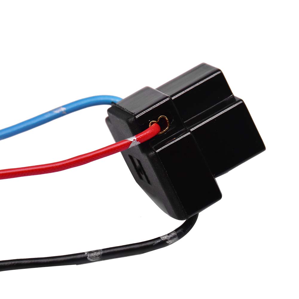 HUIQIAODS H4 Headlight Socket Lamp Connector Plug Wire Harness Adapter Pack of 2 (H4 Connector Plug)