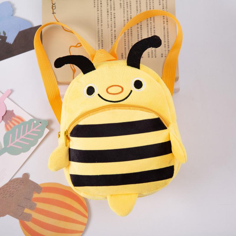 New Cross-Border Toddler Plush Backpack & Coin Purse for Ages 1-4 - Cartoon Design, Lightweight