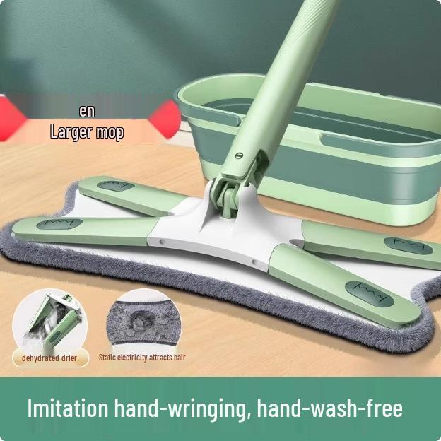 Hands-Free Butterfly Mop : New Flat Mop for Effortless Cleaning