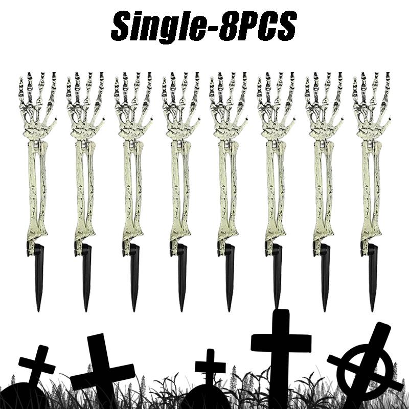 Halloween Skeleton Arms Decoration Realistic Skeleton Hands for Lawn Graveyard Decor Skeleton Stakes for Outdoor Party Supply