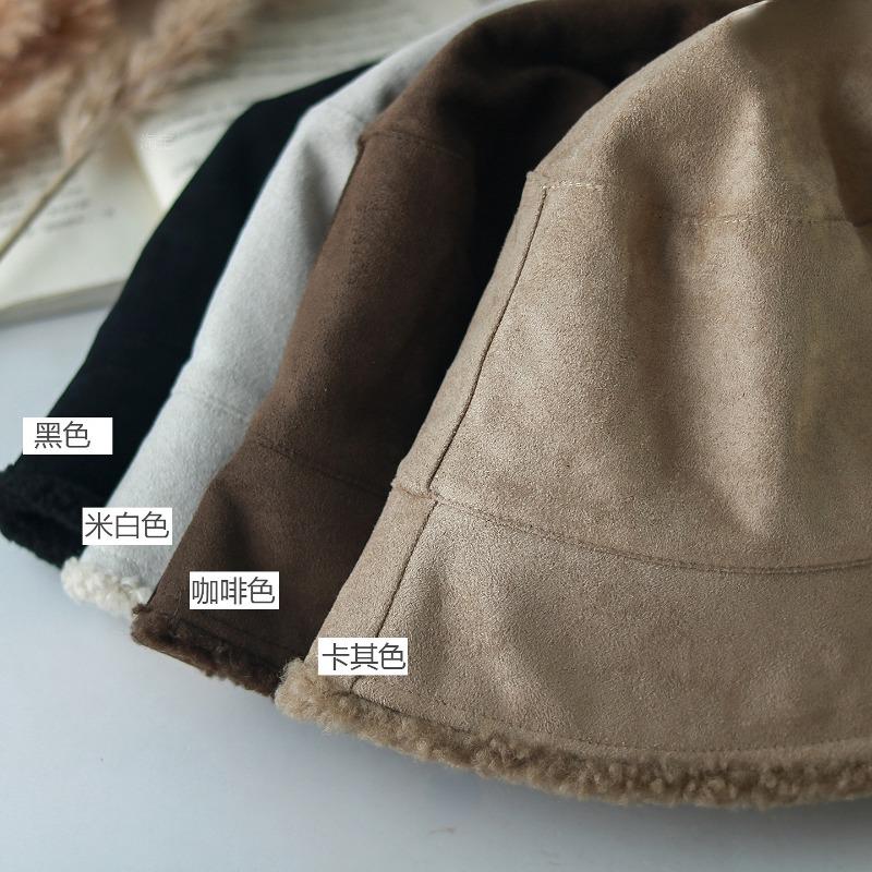 Women S Vintage Suede Fleece Lined Fisherman Hat