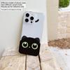 Cartoon problem cat Phone Case For IPhone 17 Pro Max 16 17 15 Pro 14 13 Plus 12 Mini 11 16E 17Air Cases Transparent Soft Covers