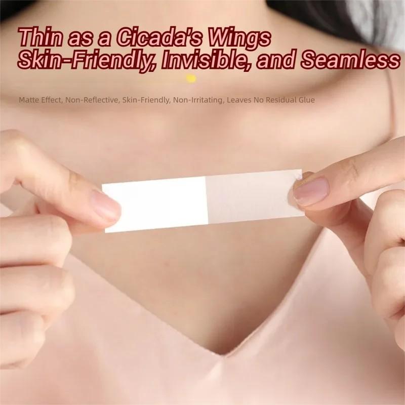 36 Pcs Double Sided Adhesive Tape for Fabric Womens Anti-exposure Sticker Transparent Strong Adhesive Glue SMJD01