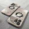 Luxury Titanium Metallic Color Magnetic Case for iPhone 16 15 14 13 12 11 Pro Max Plus Magsafe Wireless Charging Matte Phone Cover